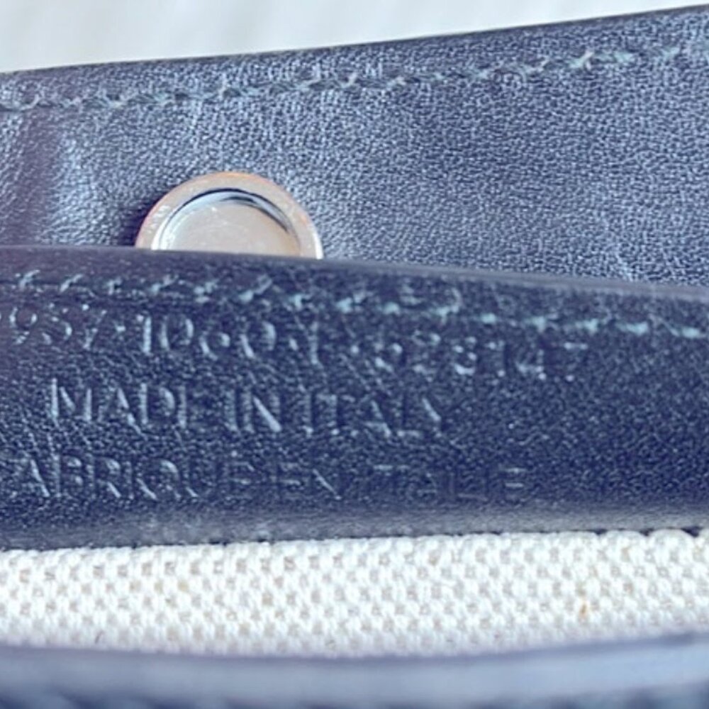 BALENCIAGA .Paris canvas & black leather crossbody - Picture 7 of 10